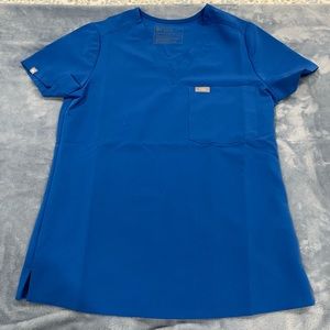 FIGS Women's Royal Blue Catarina™ - One-Pocket Scrub Top - XS / Royal Blue